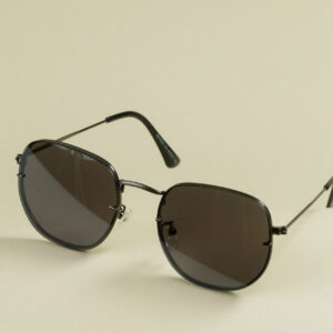 Óculos hexagonal premium all black
